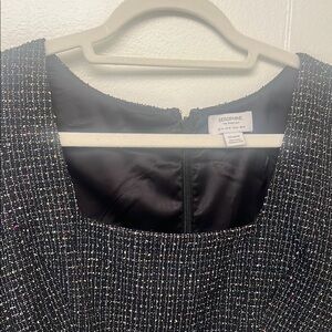 Seraphine Black and White Tweed Dress